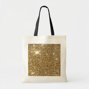 Bolsa Tote Brilho Dourado luxuoso - imagem impressa