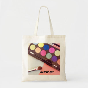 Bolsa Tote brilho, maquiagem, sombra, rosa, brilhante, vívido