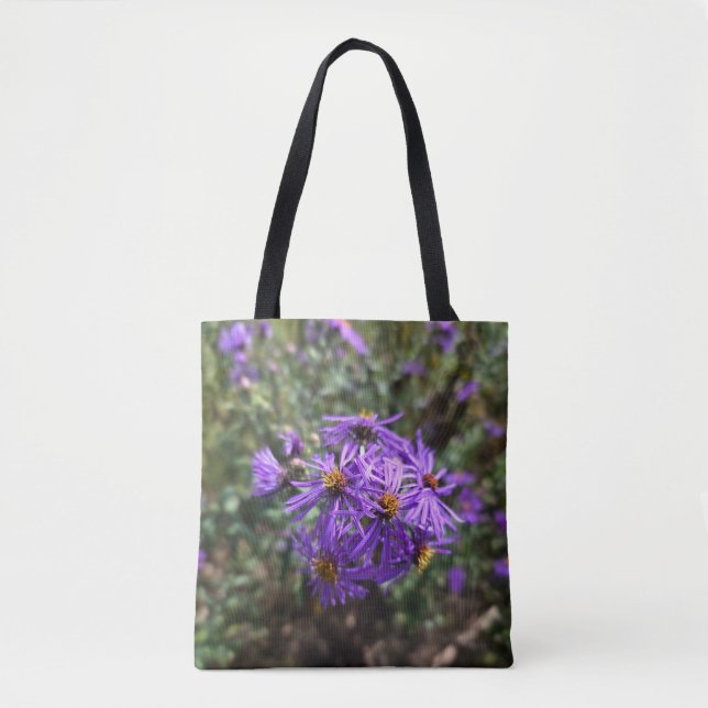 Bolsa Tote Brilho Roxo do Outono (Frente)