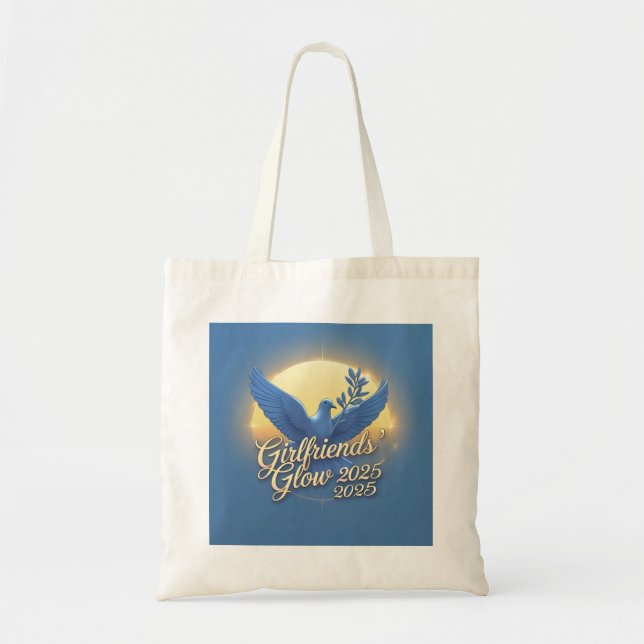 Bolsa Tote Brilho Safira das Amigas (Frente)