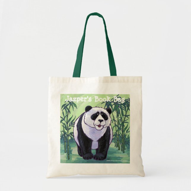 Bolsa Tote Brincadeira de Livro Pessoal do Urso Panda (Frente)