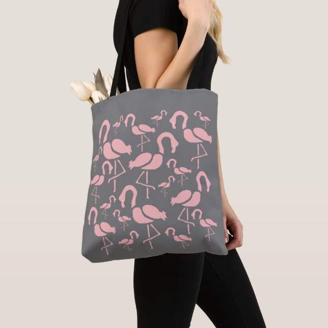 Bolsa Tote Brincadeira Rosa Flamingo (Close Up)