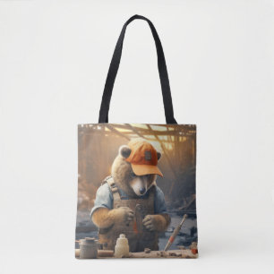 Bolsa Tote Brincadeiras de Urso Grizzy Trabalham em Brincadei