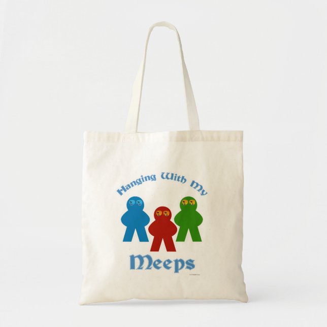 Bolsa Tote Brincando Com Meu Meeps Game Night Divertido (Frente)
