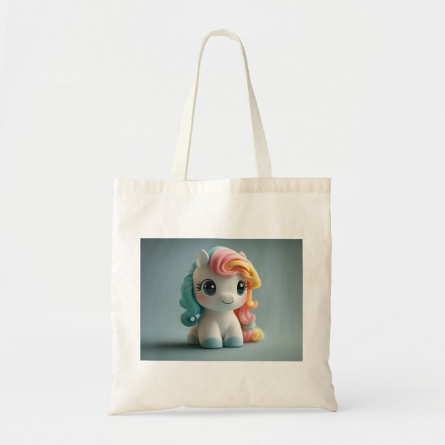 Bolsa Tote Brinquedo Unicorn 3D (Frente)