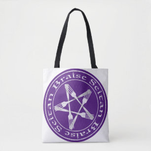 Bolsa Tote Brise Seitan Vegan Pentagram (versão leve)