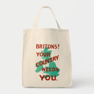 Bolsa Tote Britânicos! Seu país precisa-o