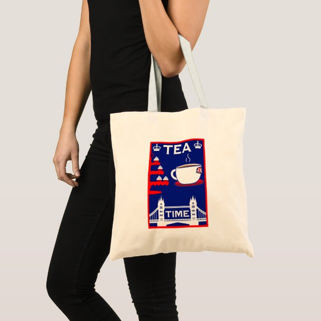 Bolsa Tote British Tea Lovers (Frente (produto))