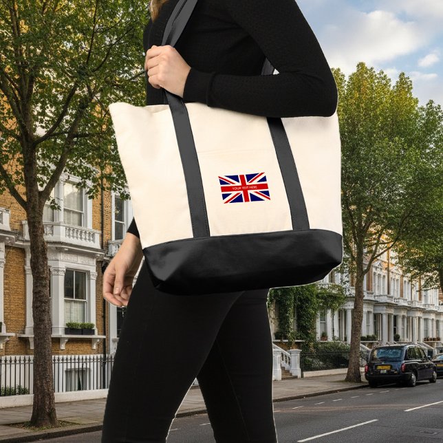 Bolsa Tote British Union Jack flag custom impulse (union jack tote bag)