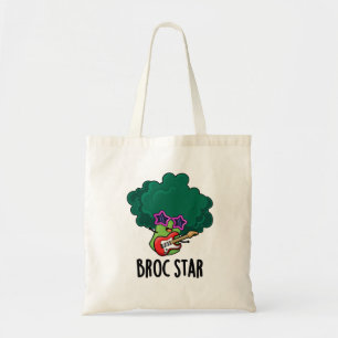 Bolsa Tote Broc Star Cute Brocolli Rock Star PUn