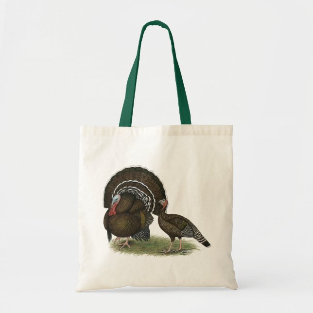 Bolsa Tote Bronze padrão da Turquia (Frente)