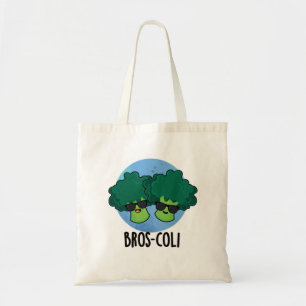 Bolsa Tote Bros-coli Cute Veggie Broccoli Pun