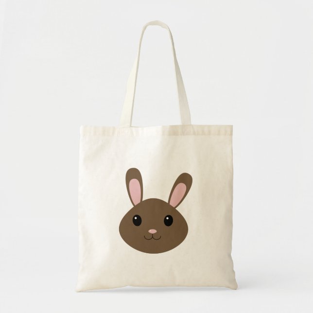 Bolsa Tote Brown Bunny Adorável (Frente)