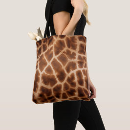 Bolsa Tote Brown Giraffe Impressão