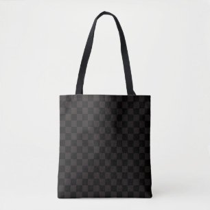 Bolsa Tote Brown luxuoso/preto Checkered