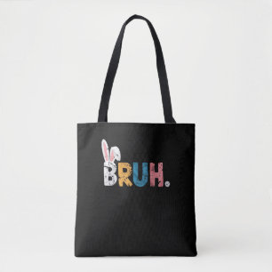 Bolsa Tote Bruh Easter Bunny Cute Memória Para Crianças _2