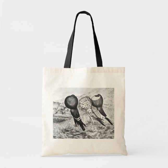 Bolsa Tote Brunner Pouter Pigeons (Frente)