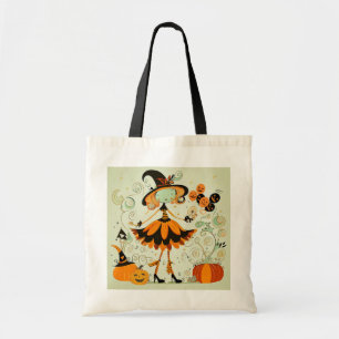 Bolsa Tote bruxa/abóbora/queda