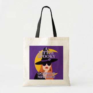 Bolsa Tote Bruxa Assustadora de Halloween Outubro Travessura