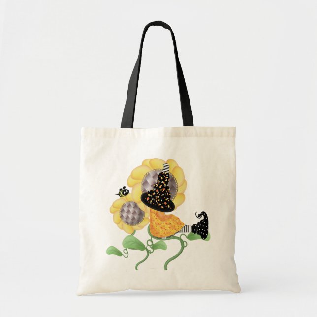 Bolsa Tote Bruxa Bonita do Halloween (Frente)