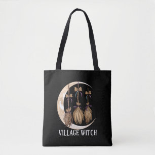 Bolsa Tote Bruxa da Aldeia Gótico Oculto Wicca Pagão Natureza