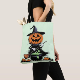 Bolsa Tote Bruxa de Abóbora