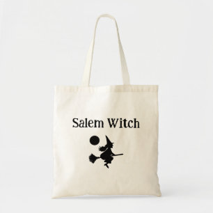 Bolsa Tote Bruxa de Salem Halloween no Flying Broom
