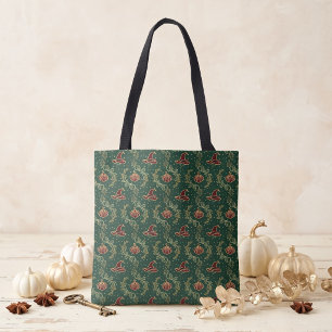 Bolsa Tote Bruxa Elegante e Fantasia Gótica de Halloween