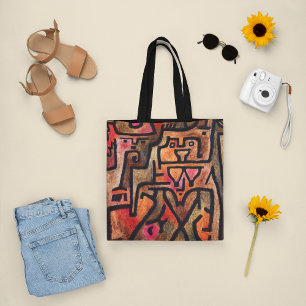 Bolsa Tote Bruxa Florestal, Paul Klee Abstrato Art