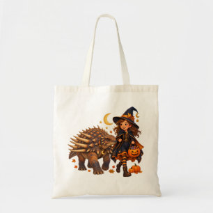 Bolsa Tote Bruxa Menina & Spicomellus Halloween Doces ou Trav