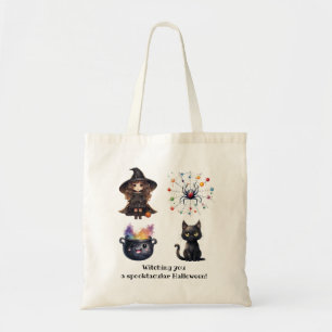 Bolsa Tote Bruxa Negra Cauldron Witchcraft Halloween