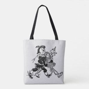 Bolsa Tote Bruxa Vintage de Oz Dorothy Dormindo com Papoulas