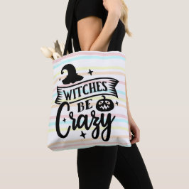 Bolsa Tote Bruxas São Folhas Loucas De Pastel No Halloween