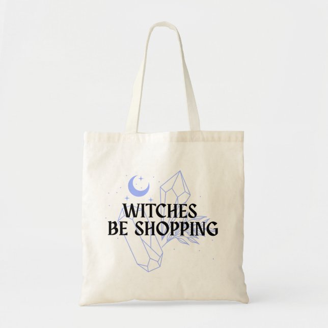 Bolsa Tote Bruxas Vão Comprar - Periwinkle (Frente)