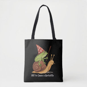 Bolsa Tote Bruxo Sapo Caprichoso Pronto para Causar uma Confu
