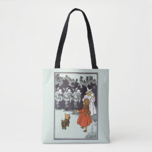 Bolsa Tote Bruxo Vintage de Oz Dorothy Toto Glinda Munchkins