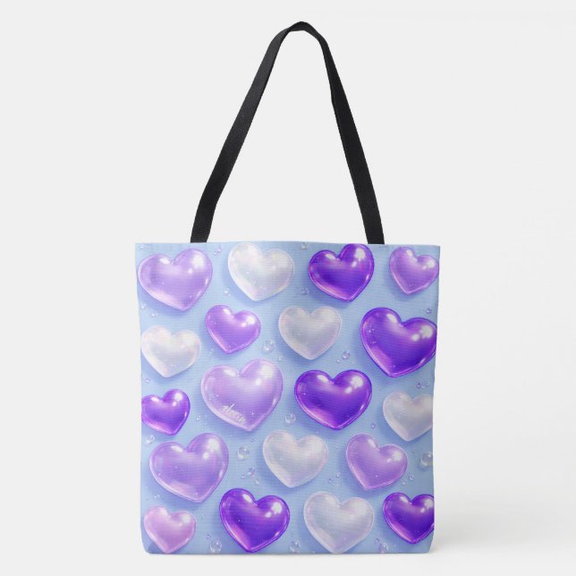 Bolsa Tote Bubble heart (Frente)