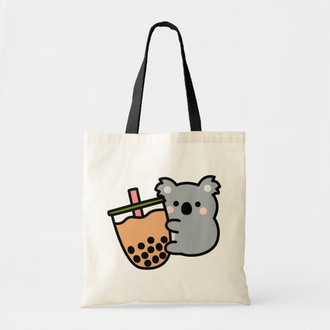 Bolsa Tote Bubble Tea e Koala Bear (Frente)
