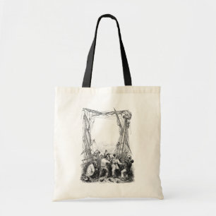 Bolsa Tote Bucaneiros antigos e um navio pirata naufragado
