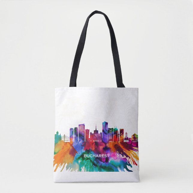 Bolsa Tote Bucareste Skyline (Frente)