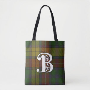 Bolsa Tote Buchanan Clan Tartan Monograma