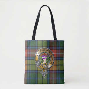 Bolsa Tote Buchanan Tartan & Crachá