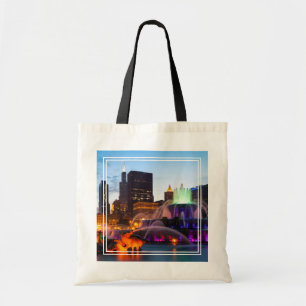 Bolsa Tote Buckingham Fountain Lit À Noite