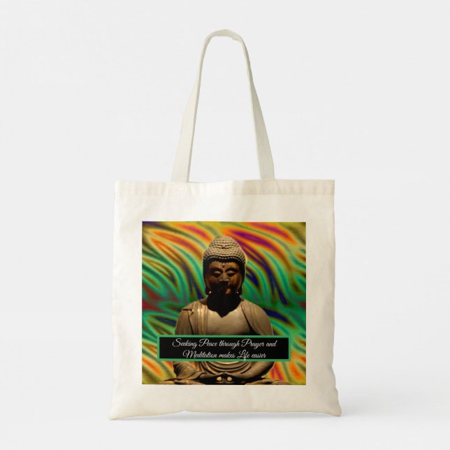 Bolsa Tote Buda em Meditação (Verso)