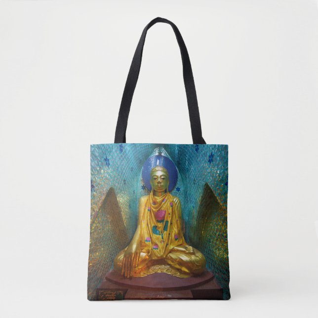 Bolsa Tote Buda em Nicho Ornamentado (Frente)
