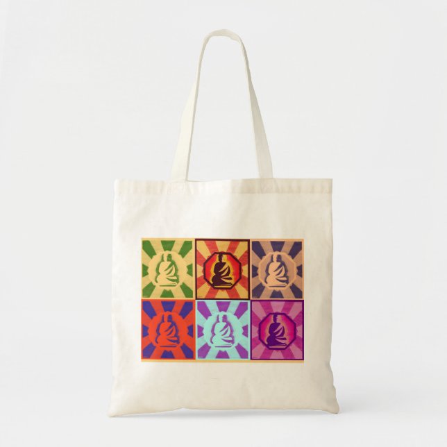 Bolsa Tote Buddha -- Estilo do pop art (Frente)