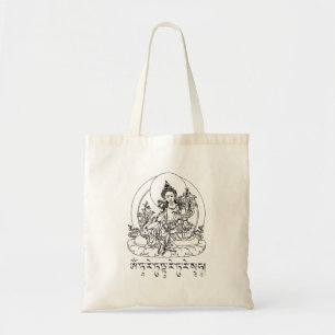 Bolsa Tote Buddha Green Tara Mantra Tibetano Budismo Vajrayan