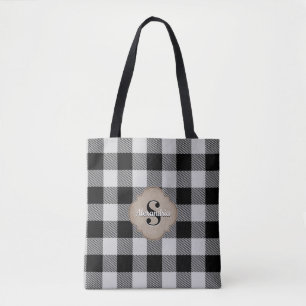 Bolsa Tote Búfalo - Cheque Russo - Chic