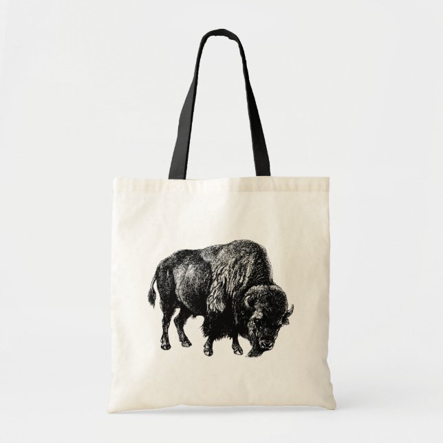 Bolsa Tote Buffalo American Bison (Frente)