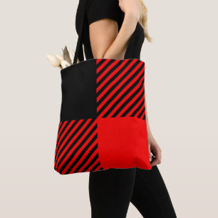Bolsa Tote Buffalo Check Red and Black Lumberjack Xadrez Deco